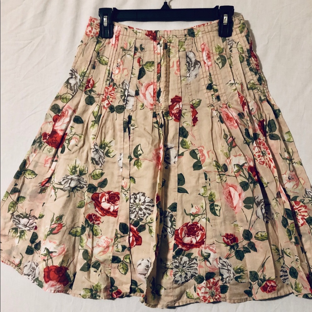 CAbi Floral Flare Skirt